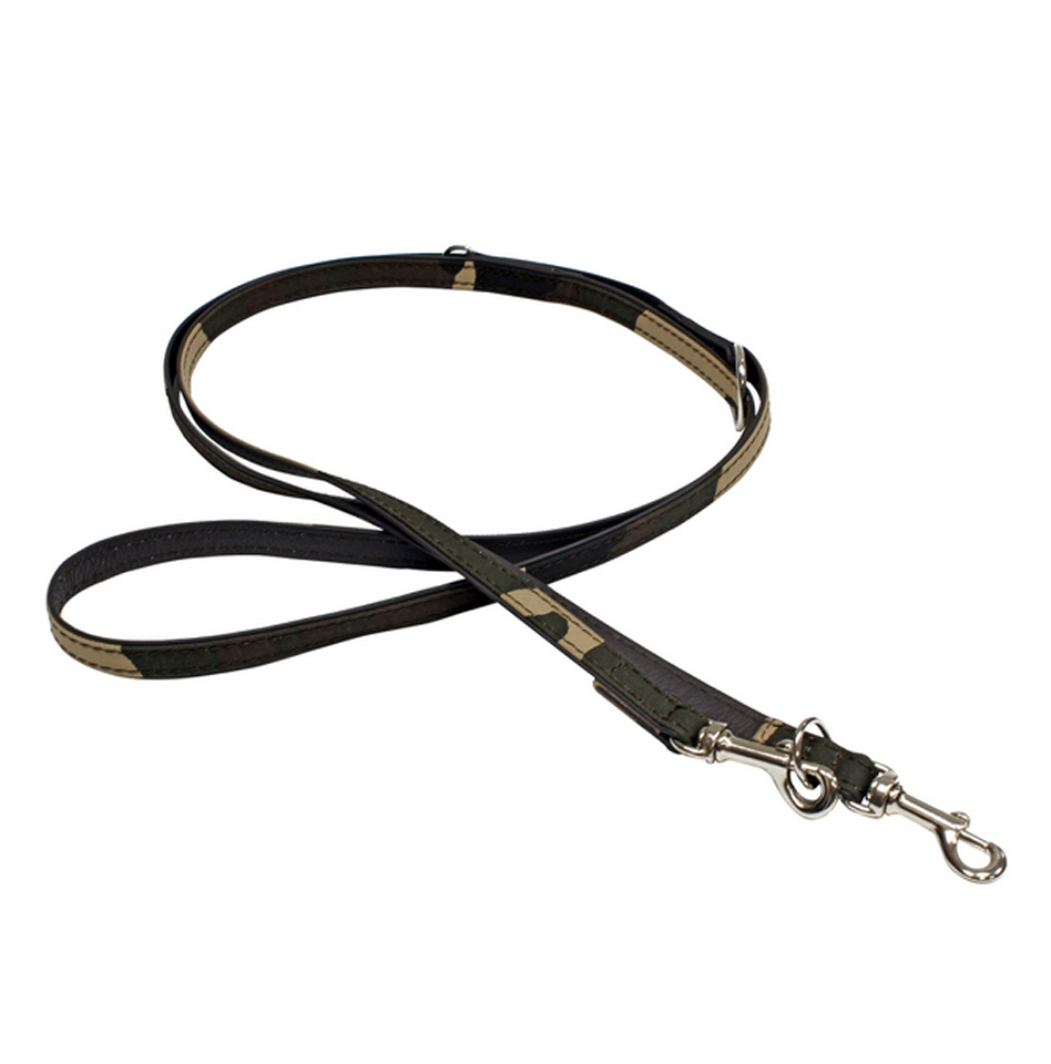 Hunde-Trainingsleine GUN mit stilvollen Camouflage-Print  - ideal zum trainieren und Gassi gehen