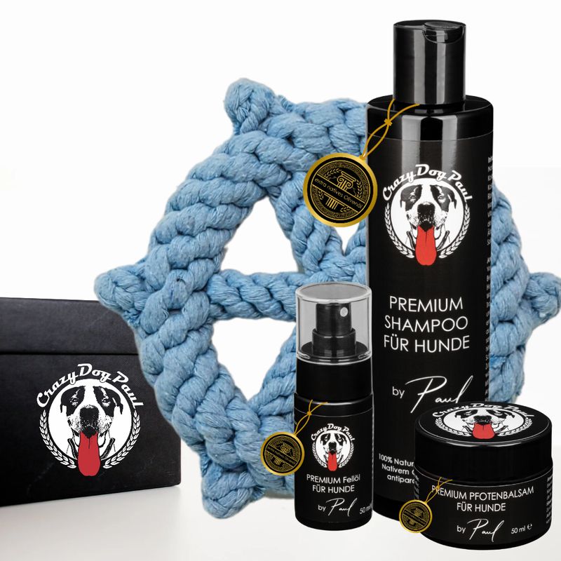 Fellpflege Geschenkbox für Hunde mit Spielzeug Kapitän Ahoi Fellpflege Geschenkbox für Hunde mit Spielzeug Kapitän Ahoi