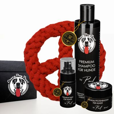 Fellpflege Geschenkbox für Hunde mit Spielzeug-Peace Fellpflege Geschenkbox für Hunde mit Spielzeug-Peace