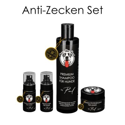 Hundeshampoo & Fellpflege aus Olivenöl- Anti-Zecken Set Hundeshampoo & Fellpflege aus Olivenöl- Anti-Zecken Set