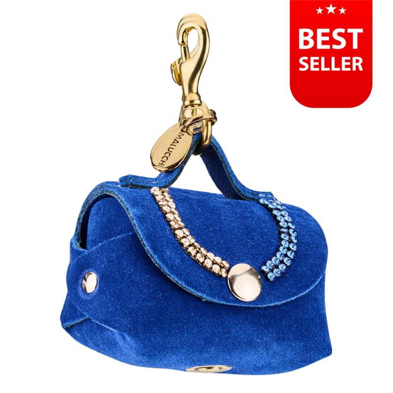 Kotbeuteltasche MiniBag AMALFI by Malucchi aus Wildleder, Farbe: blau Kotbeuteltasche MiniBag AMALFI by Malucchi aus Wildleder, Farbe: blau