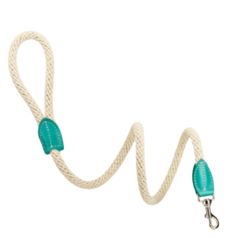 Hundeleine TREKKER aus Baumwollseilen mit feinstem Rinder-Leder by Malucchi für mittelgroße und große Hunde in vielen Farben Hundeleine TREKKER aus Baumwollseilen mit feinstem Rinder-Leder by Malucchi für mittelgroße und große Hunde in vielen Farben