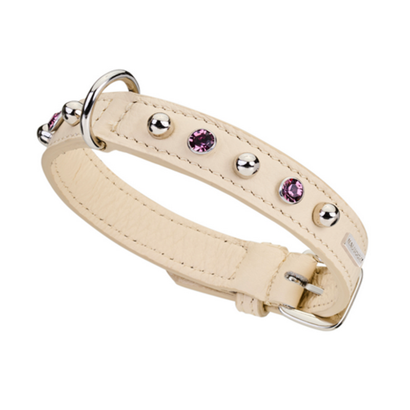 Hundehalsband BRIGHT by Malucchi aus weichen Rindsleder - für kleine Hunde, Breite 2 cm, tolle Farben Hundehalsband BRIGHT by Malucchi aus weichen Rindsleder - für kleine Hunde, Breite 2 cm, tolle Farben