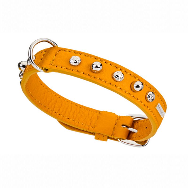 Hundehalsband BULLET by Malucchi aus weichen Büffelleder - für mittlere Hunde, Breite 3 cm, tolle Farben Hundehalsband BULLET by Malucchi aus weichen Büffelleder - für mittlere Hunde, Breite 3 cm, tolle Farben