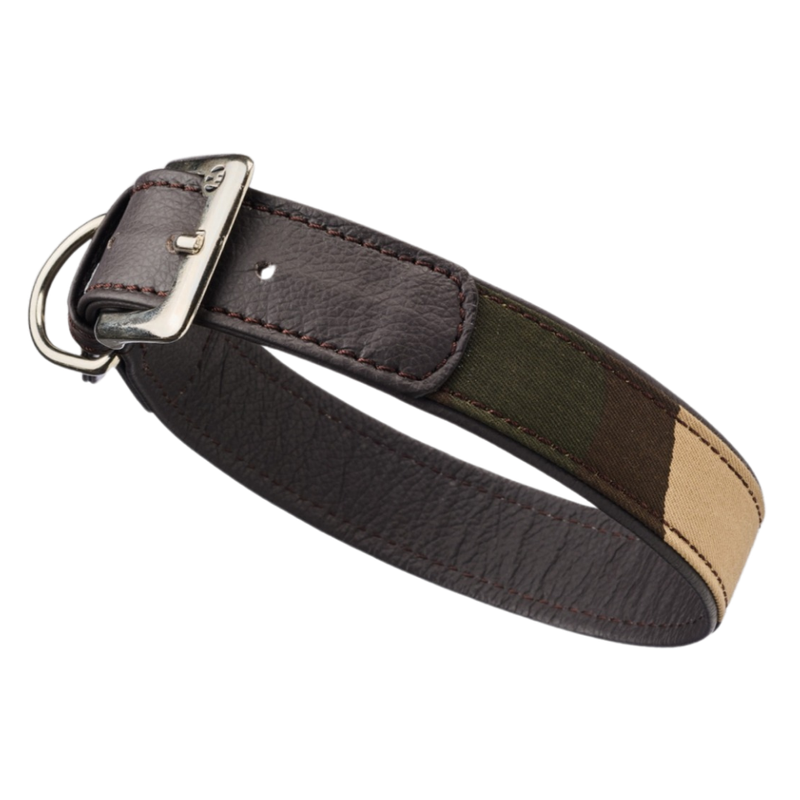 Hundehalsband GUN aus Wildleder, ein Meisterwerk der modernen Hundemode, Breite: 2 cm, Größe: für mittelgroße Hunde Hundehalsband GUN aus Wildleder, ein Meisterwerk der modernen Hundemode, Breite: 2 cm, Größe: für mittelgroße Hunde