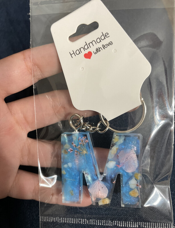 Letter M Keychain