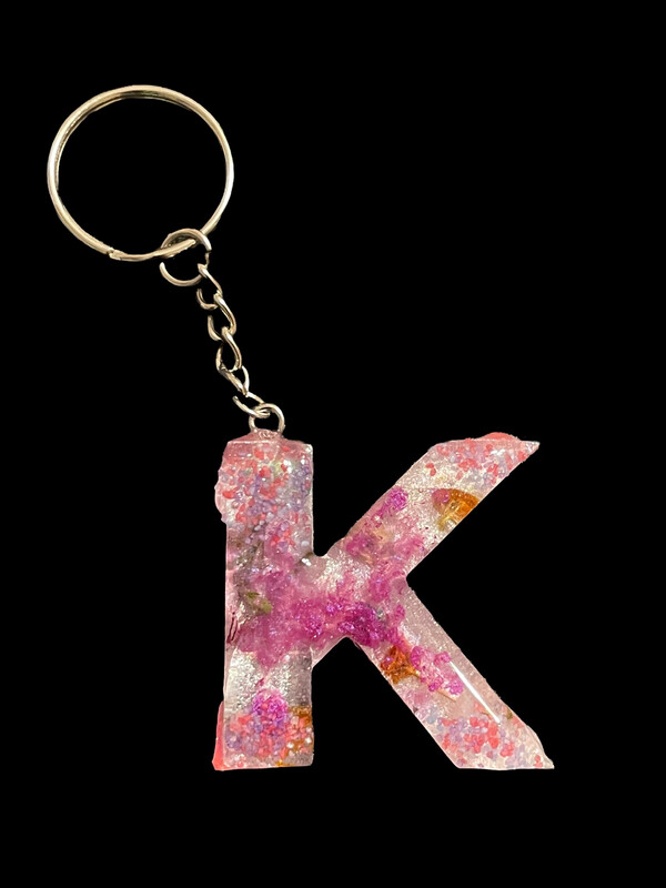 K Letter Keychain