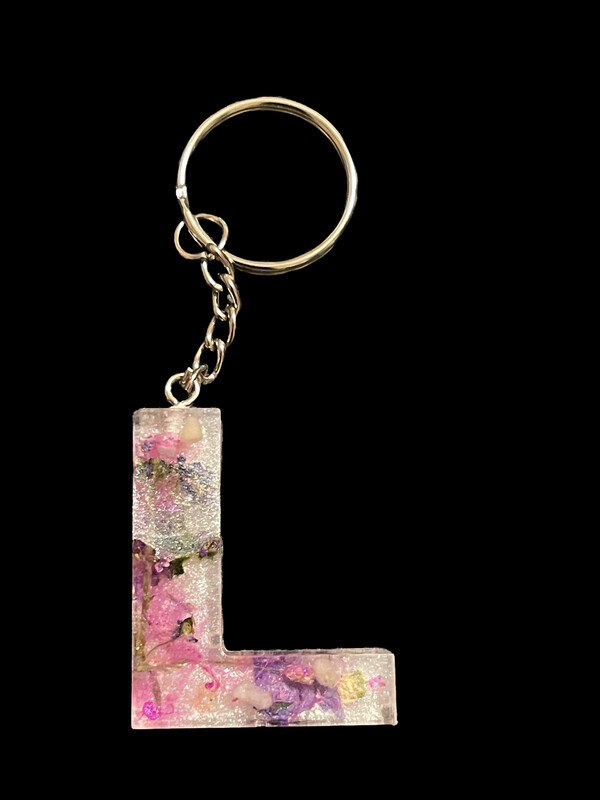 L Letter Keychain