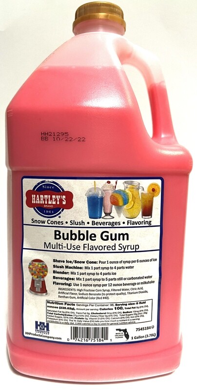 BUBBLE GUM SYRUP