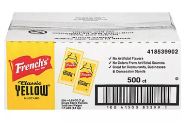 FRENCH&#39;S MUSTARD PACKETS