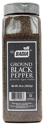BADIA BLACK PEPPER GROUND 16oz