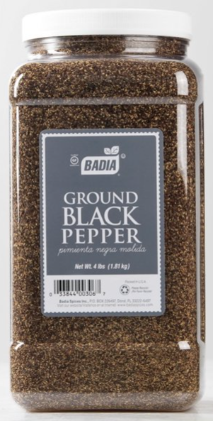 BADIA BLACK PEPPER GROUND 4lb
