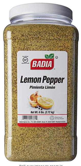 BADIA LEMON PEPPER 6 LB
