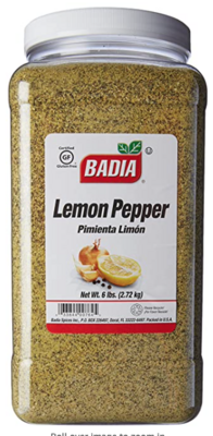 BADIA LEMON PEPPER 6 LB
