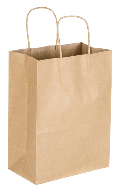 PAPER BAG WITH HANDLES SMALL