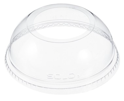 LID CLEAR DOME WIDE HOLE 12/16/20/24Z