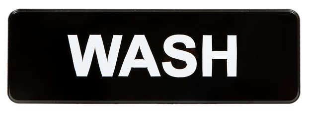 &quot;WASH&quot; SIGN