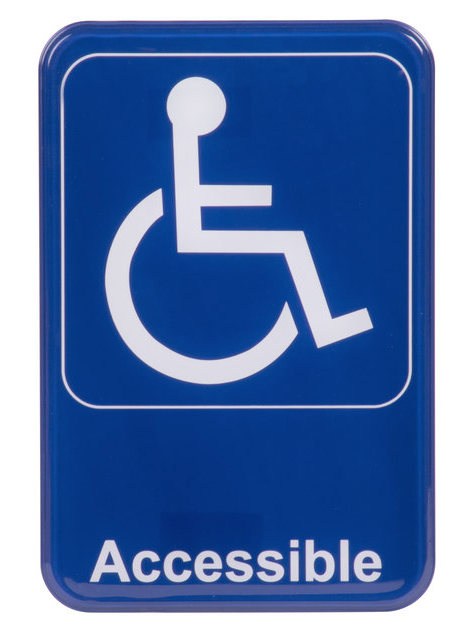 &quot;ACCESSIBLE&quot; SIGN