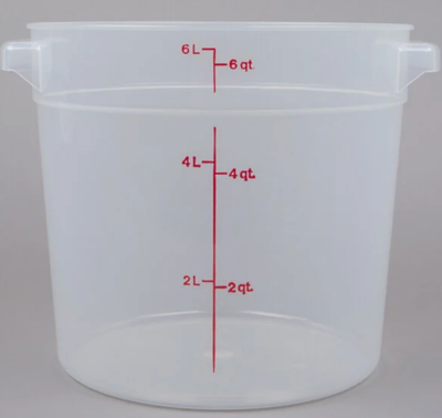 6 Qt ROUND CONTAINER