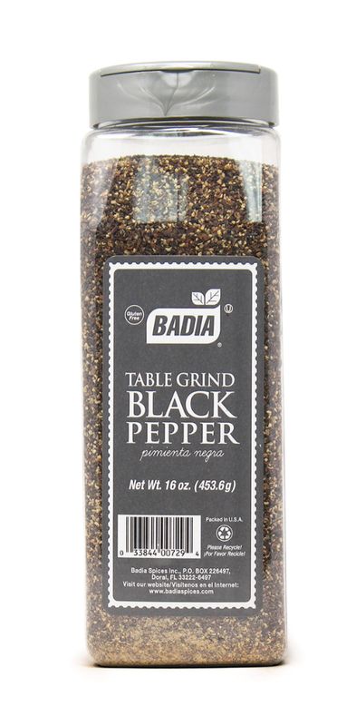 BADIA BLACK PEPPER TABLE GRIND