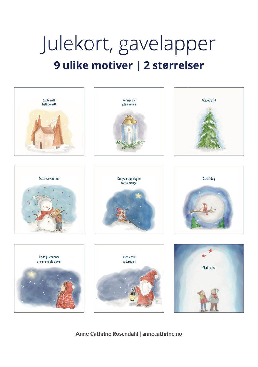 Kort nr 10 - Julekortpakke Julelys Kort nr 10 - Julekortpakke Julelys