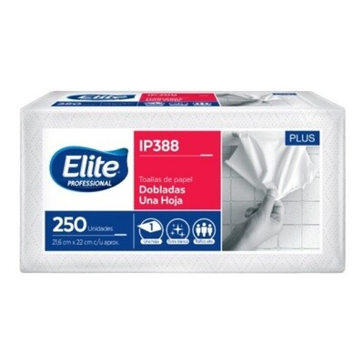 Toalla de papel Elite blanca x 250 unidades 21,6 x 22 cm