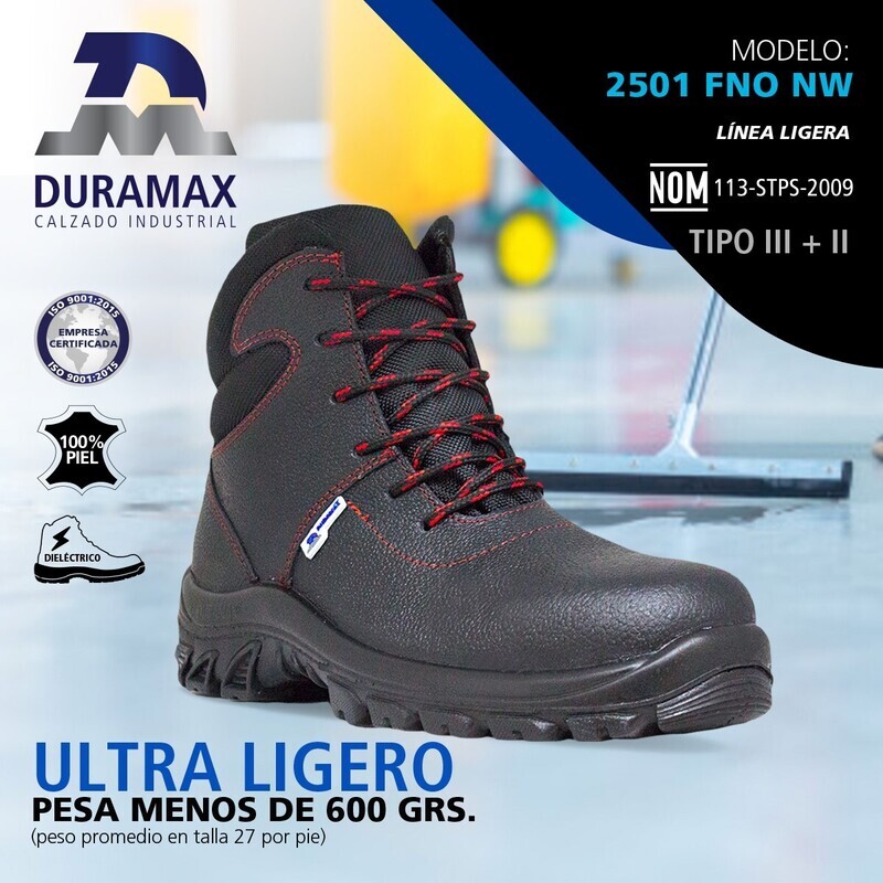 Bota de Seguridad Industrial Duramax 2501FNO