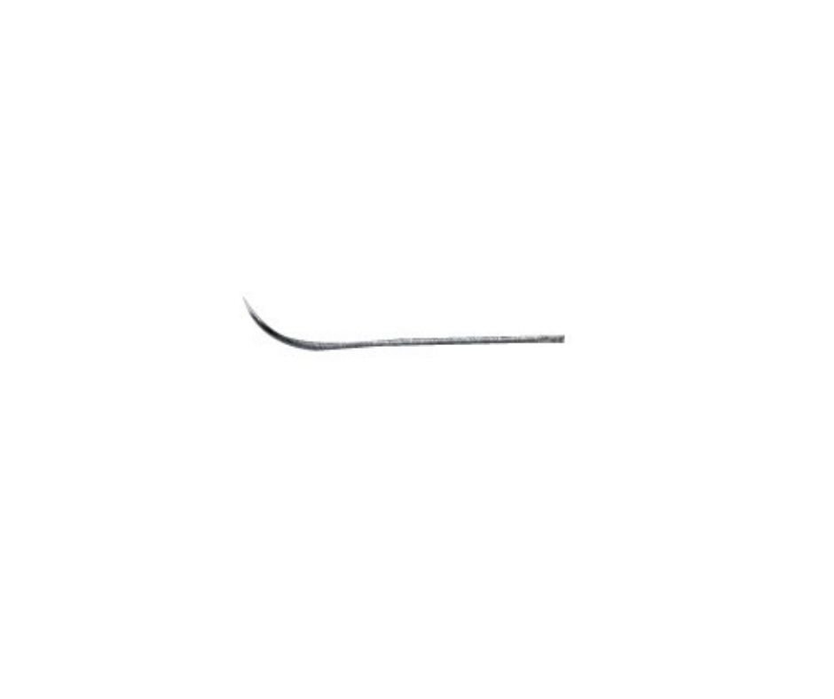 Aguja de sutura fina “J” 100 mm