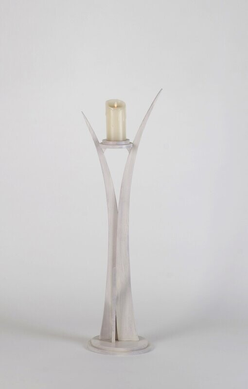 Pedestal de luz con vela modelo Narciso