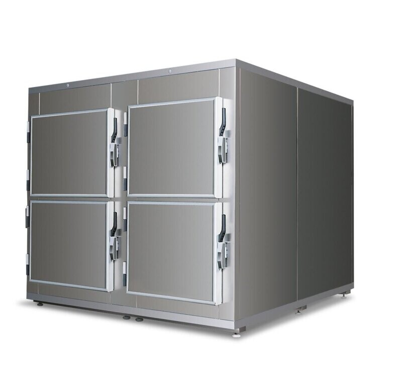 Cámara frigorífica para cuatro cuerpos - 4 puertas con apertura frontal
