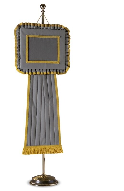Escarapela de alcántara gris modelo Egeo