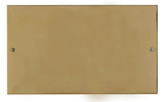 Placa rectangular plana de latón
