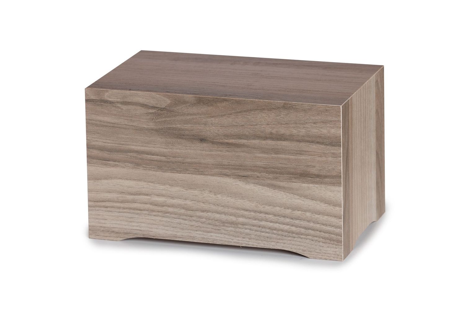 Urna de madera con acabado en roble