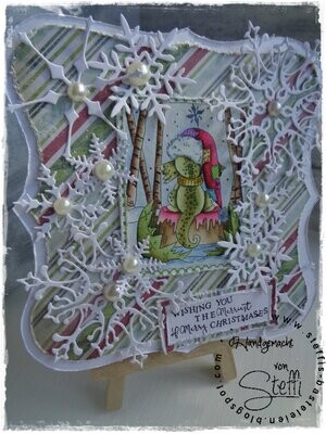 Weihnachtskarte "Schneeflocken"