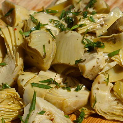 Carciofini sott’olio a spicchi