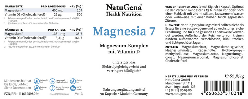 Magnesia 7 Magnesium Komplex (1-3 Monats-Packung)