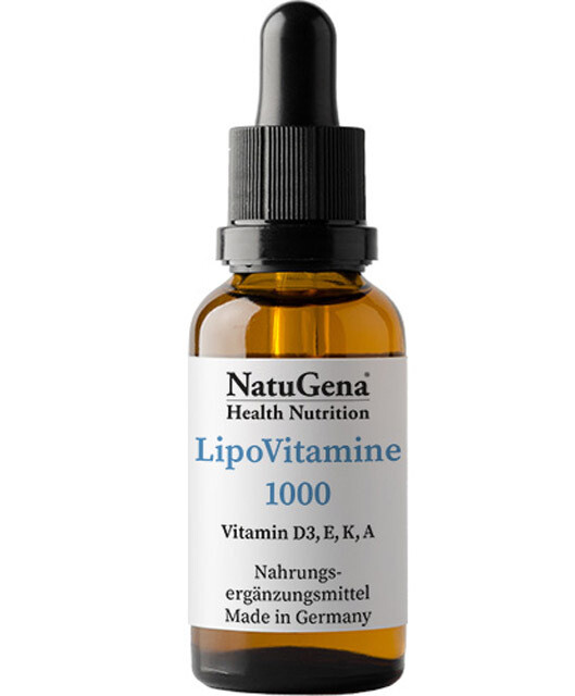 LipoVitamine 1000 mit Vitamin D3, E, K, A - 1 Tropfen a 1.000 IE Vitamin D3 (1,5-Jahres-Packung)