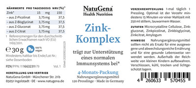 NatuGena Zink-Komplex  (4-Monats-Packung)
