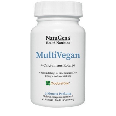 NatuGena MultiVegan (3-Monats-Packung) mit Calcium aus Rotalge