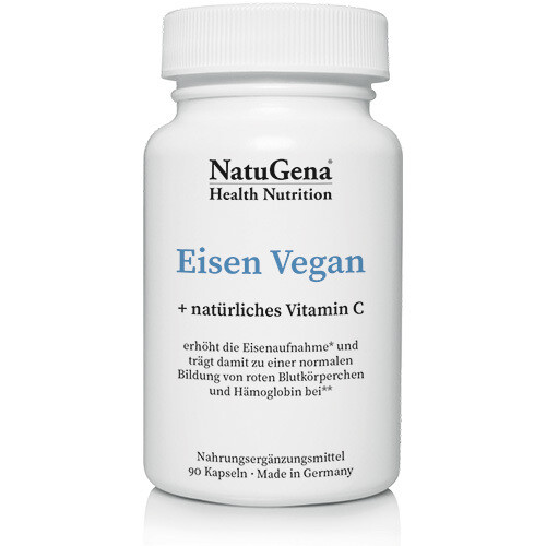 NatuGena Eisen Vegan mit natürlichem Vitamin C (1-3-Monats-Packung)