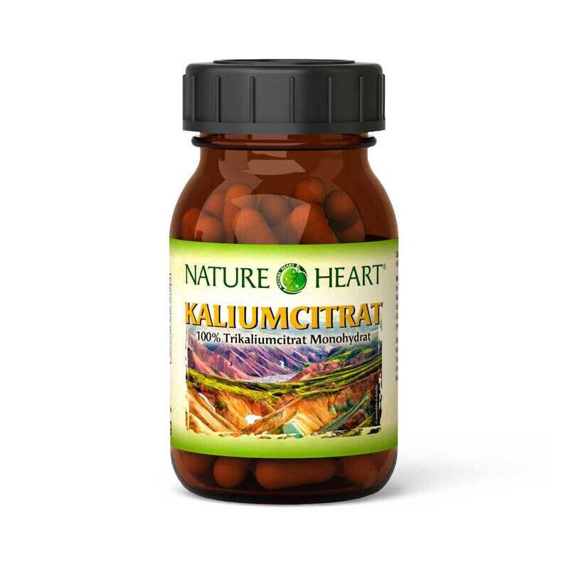 Nature Heart Kaliumcitrat - 1 Glas mit 60 Kapseln (1-Monats-Packung)