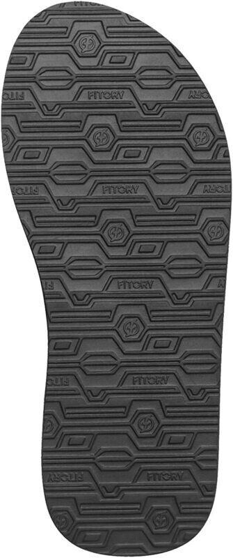 FITORY Herren-Flip-Flops Zehentrenner schwarz weiß braun Gr. 42