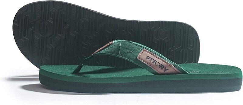 FITORY Herren-Flip-Flops Zehentrenner grün Gr. 42