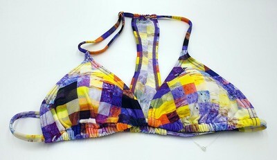 Bench Damen Bikini-Set TORI bunt Spaghettiträger mit stylischem Rückensteg und Bikini-Hose Gr. L