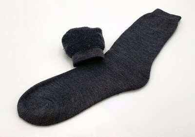 Damen und Herren Thermo Socken dunkelgrau Einheitsgröße