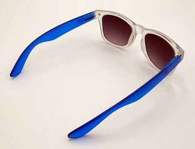 Gil Sonnenbrille Unisex Retro Vintage Damen Herren getönt verspiegelt UV400 blau