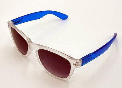 Gil Sonnenbrille Unisex Retro Vintage Damen Herren getönt verspiegelt UV400 blau