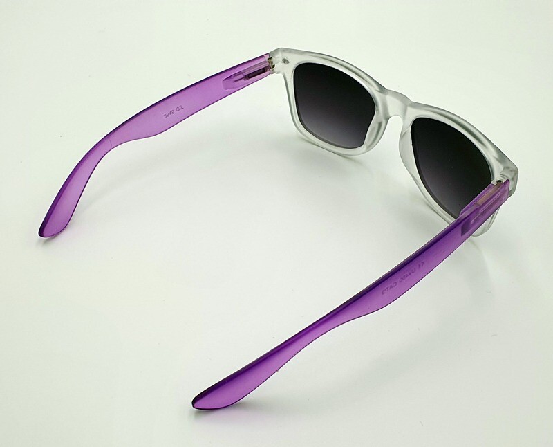 Gil Sonnenbrille Unisex Retro Vintage Damen Herren getönt verspiegelt UV400 flieder