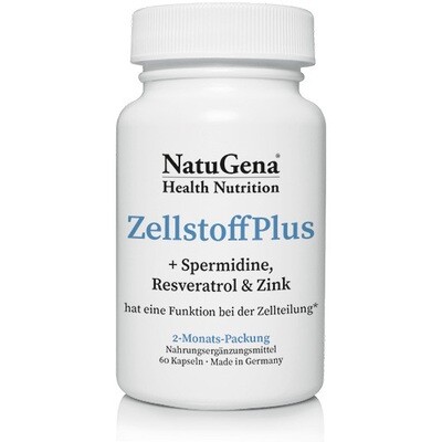 NatuGena ZellstoffPlus + Spermidine, Resveratol & Zink (2-Monats-Packung)