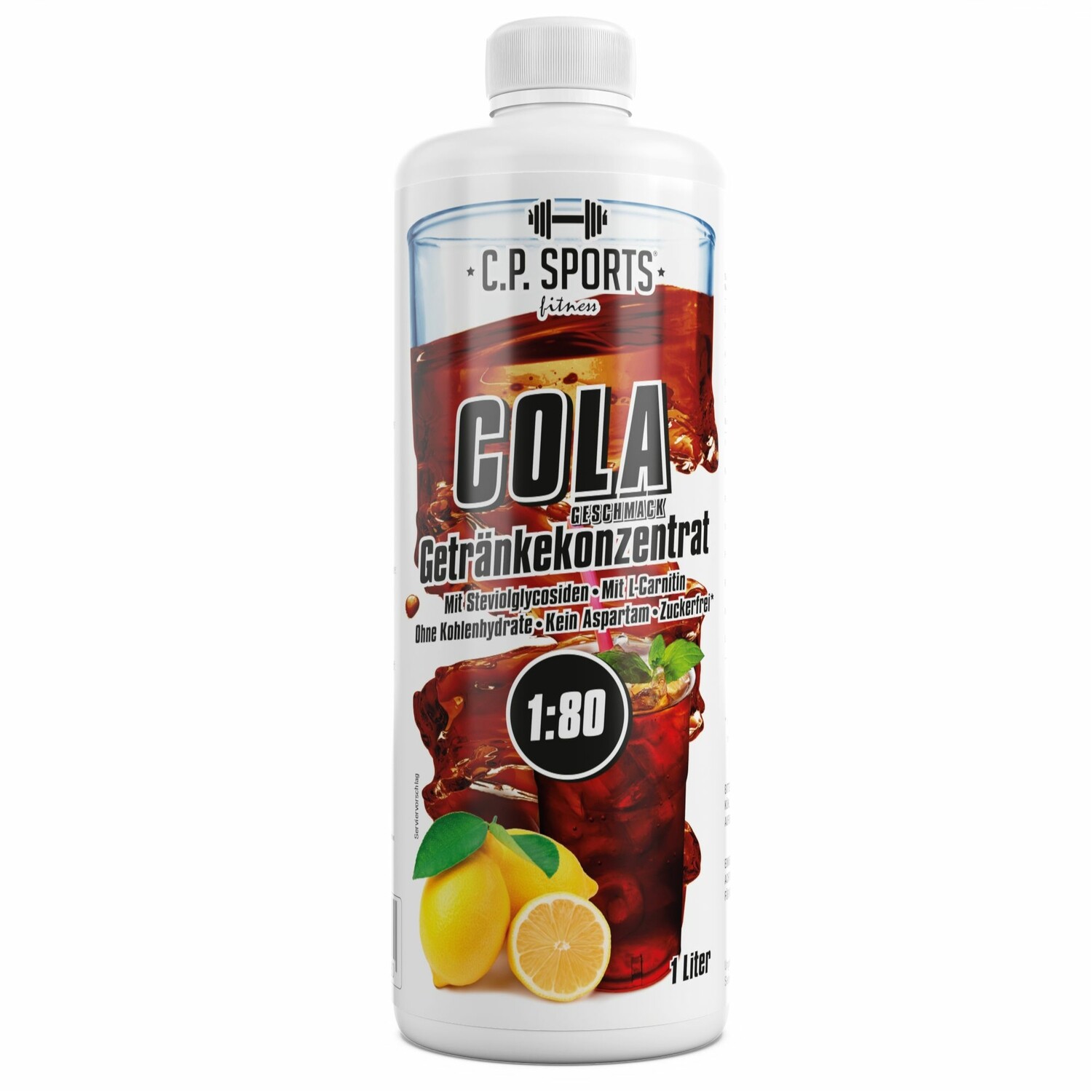 Getränkekonzentrat zuckerfrei Sport Liquid C.P. Sports Cola 1 Liter